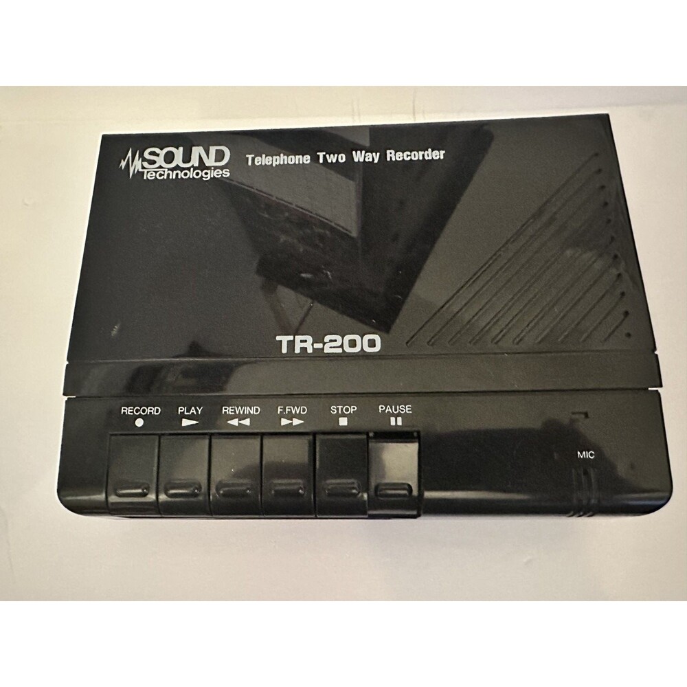 Sound Technologies Telephone Two Way Recorder TR-200 record office communication